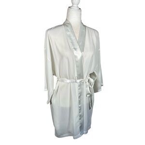 VICTORIA’S SECRET Vintage Sheer Crepe Wifey Bridal Kimono Robe